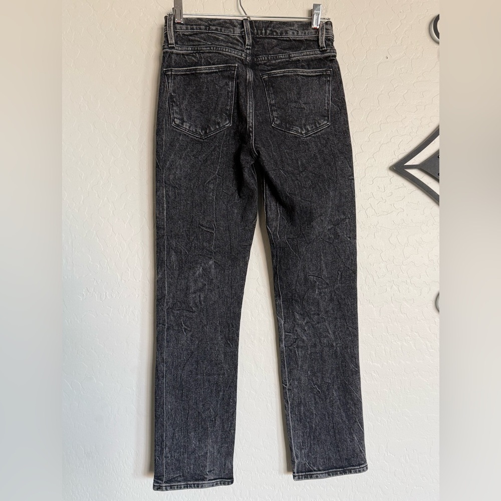 FRAME Le High Straight Cropped Women’s Jeans in Color Edgey - 23 - Picture 3 of 6